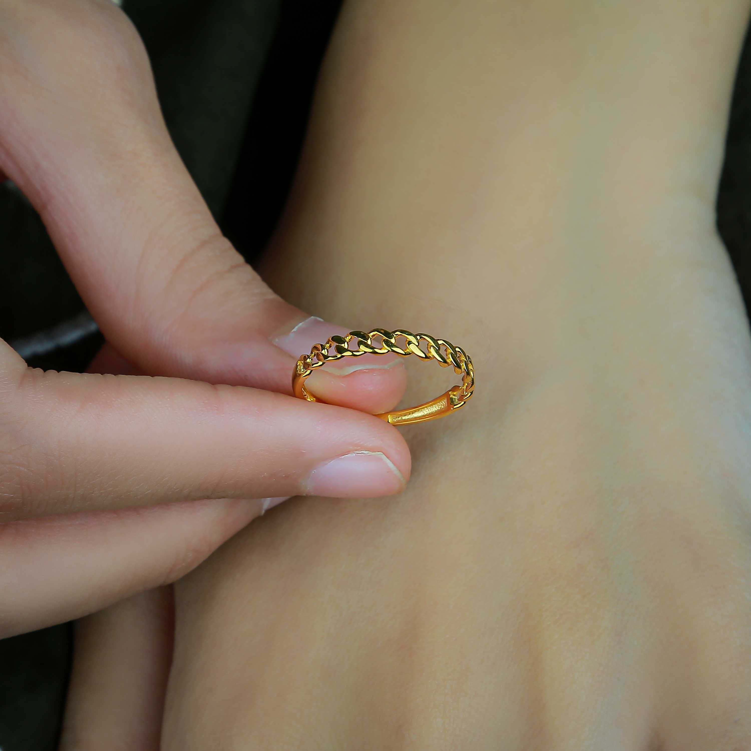 21 karat gold ring, Turkish made - (H-0307)